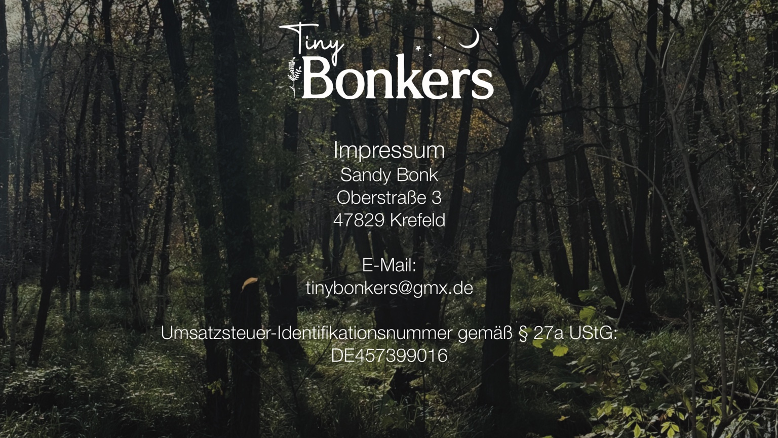 Impressum Tiny Bonkers